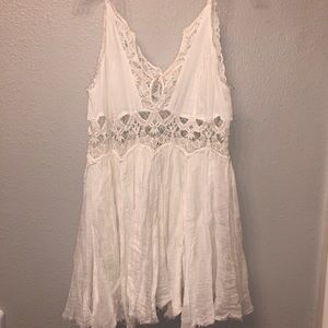 Free People White Lace Sundress - size M